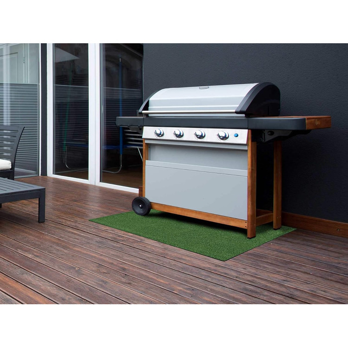 Вогнестійкий килимок Primaflor для гриля, захисна BBQ підкладка під гриль 100x180 см, зелений, для підлоги, антипригарний, брудозахисний