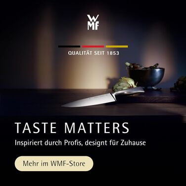 Набір кухонних ножів WMF Touch (2 шт.) з антипригарним покриттям та захисними чохлами, чорний/сріблястий