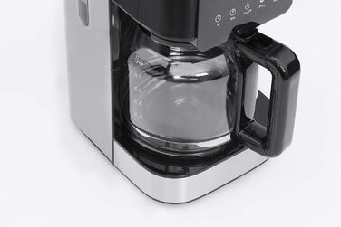 Кавоварка CASO Coffee Taste and Style з постійним фільтром, 1,5 л, оптимальна температура заварювання 92-96°C, крапельний стоп, покращена система заварювання, нержавіюча сталь, на 12 чашок