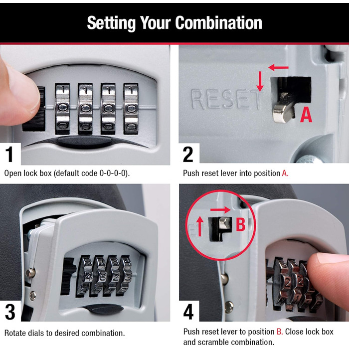 Сейф-бокс для ключів Master Lock 5415D Heavy Duty, цинковий, настінний (на 5 ключів)