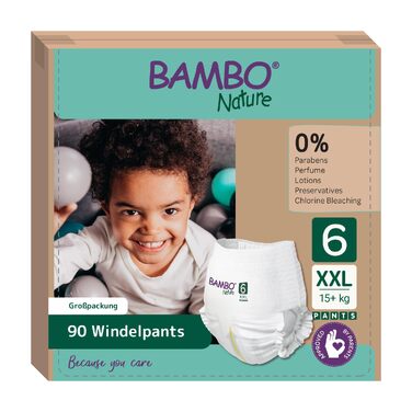 Тренувальні трусики Bambo Nature Premium для привчання до горщика, розмір 6 (15+ кг), XXL, 90 шт, екологічні та гіпоалергенні