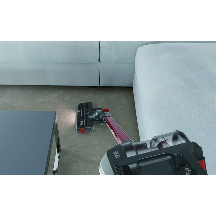 Пилосос акумуляторний Hoover з насадкою для шерсті тварин, до 25 хв роботи, без мішка, вертикальний, LED-підсвітка [HF322AFP]