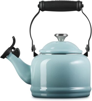 Емальований чайник Le Creuset Halber зі сталі з металевим фінішем, 1.25 л, колір «Морська сіль»
