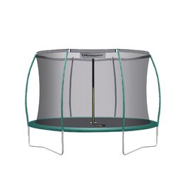 Дитячий батут Ultrasport Deluxe для вулиці Ø 244 см, до 150 кг, з захисною сіткою, драбиною та набором для монтажу