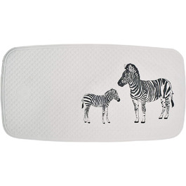 Протиковзкий килимок для ванни RIDDER Zebra білий 38x72 см