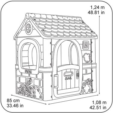 Дитячий ігровий центр 6-в-1 FEBER Multi-Aktivitätshaus: боулінг, футбол, баскетбол, дартс, ігри з м'ячем, розвиваючі ігри для дітей від 3 років