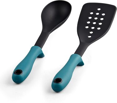 Набір посуду Cook N Home з антипригарним покриттям, з турбінними ручками, бірюзовий колір