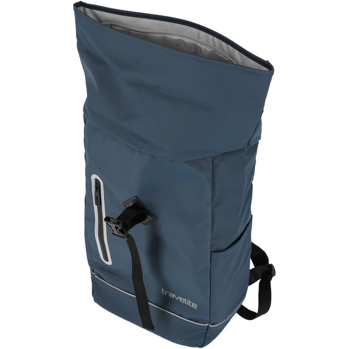 Рюкзак travelite Rolltop 19 л водонепроникний для велосипеда та міста, з відбивачами, синій (марін)
