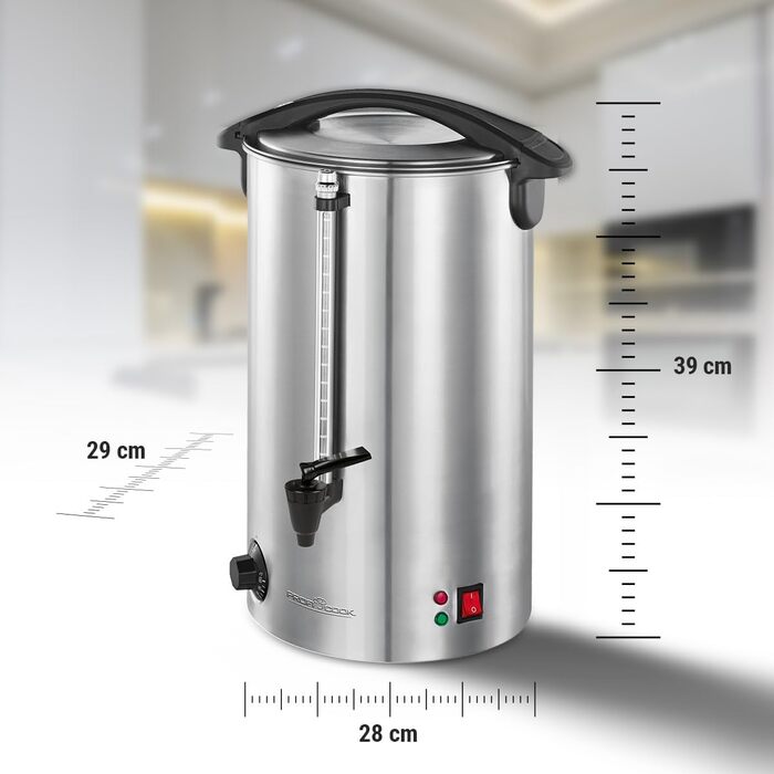 Автомат гарячих напоїв ProfiCook® PC-HGA 1196, 7л, з нержавіючої сталі | Для глінтвейну, чаю та кави | Обігрів та підтримання тепла