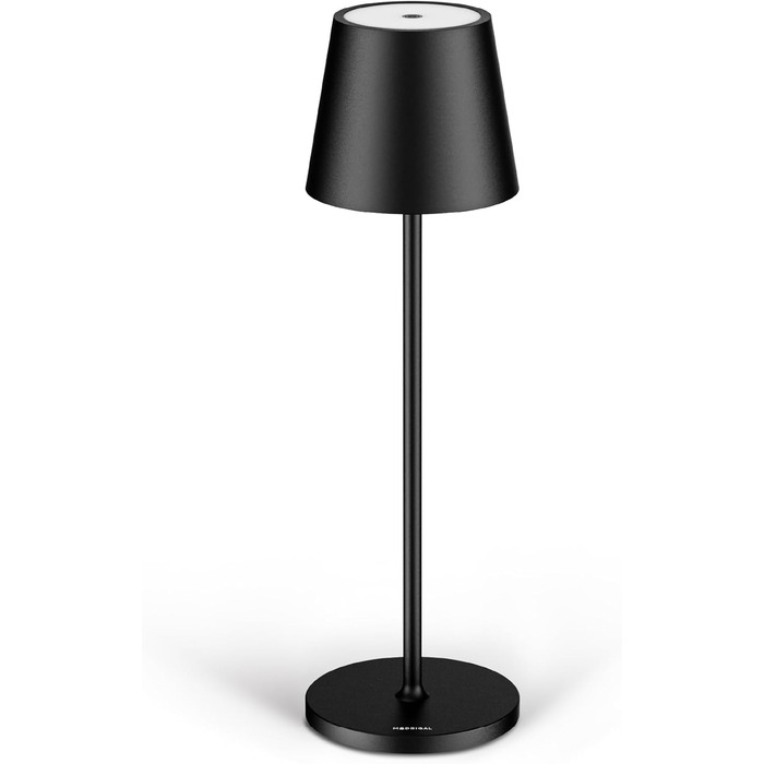 Світлодіодна акумуляторна настільна лампа Stilosa Classica 3, IP54, диммована, USB-C, чорна, 38 см, для дому та вулиці
