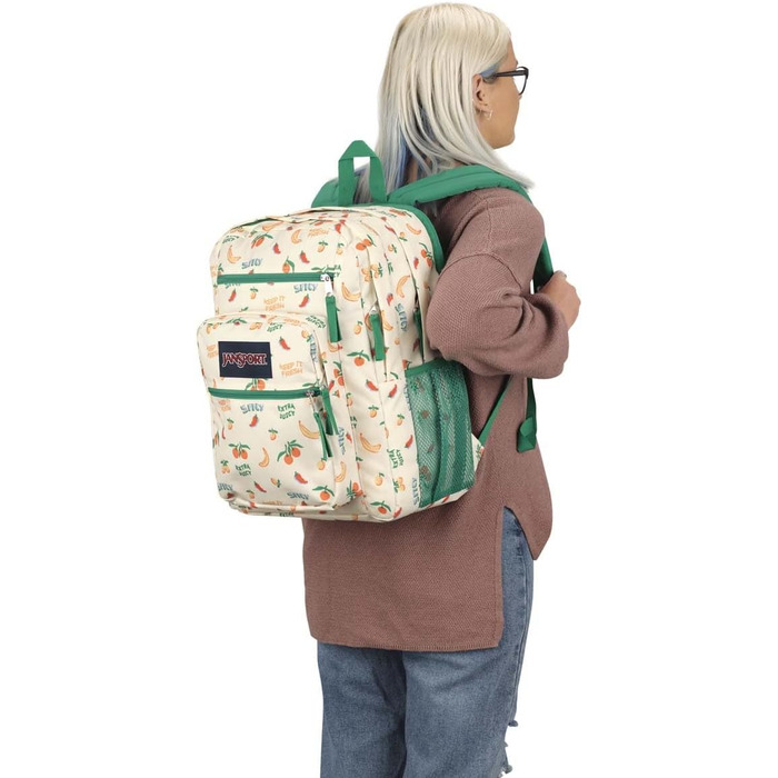 Рюкзак JanSport Big Student Five A Day Cream, великий шкільний кремовий