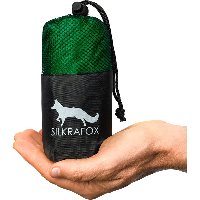 Ультралегкий мікрофібровий спальний мішок Silkrafox для подорожей, літа, хостелів і тропіків