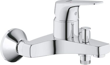 Змішувач для ванни Grohe Start Flow, хром, з інструментом, однозахісний, з автоматичним перемиканням ванна/душ, з зворотним клапаном, з металевими важелями, S-підключення