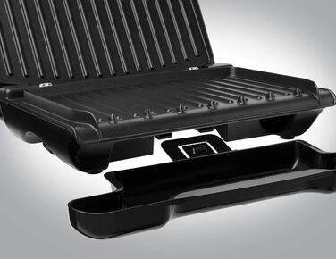 Контактний гриль George Foreman 24x17 см, червоний, для м'яса, риби, овочів, паніні та сендвічів, компактний, до 3 порцій, зменшує до 42% жиру