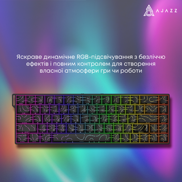 Ігрова магнітна клавіатура Ajazz AK680 V2 Ice Island Magnetic Switch (AK680-V2-I-S-W)