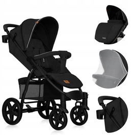 Дитячий прогулянковий візок Lionelo LO-ANNET PLUS BLACK CARBON