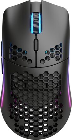 Бездротова ігрова миша Glorious Model O, сенсор BAMF, 2.4GHz, 69г, PTFE-ніжки, матово-чорна