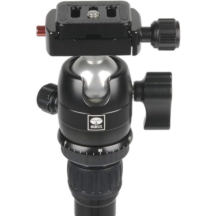 SIRUI T-025SK+B-00K туристичний ультралегкий штатив-тринога з вуглецевого волокна з кульовою головкою, висота 128 см, вага 0,98 кг, вантажопідйомність 5 кг