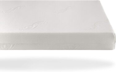 Дитяче ліжечко Love For Sleep 120x60 см з шухлядою, матрацом, дерев'яним бортиком та захисним чохлом, біле