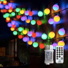 Гірлянда Useber Кулі 100 LED, 8 режимів, з пультом, для кімнати, саду, балкона, різнокольорова, для дитячої, новорічна декорація