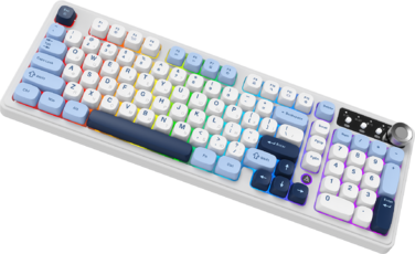 Бездротова клавіатура Ajazz AF98 PLUS Glacier Blue (AF98-PLUS-GB)