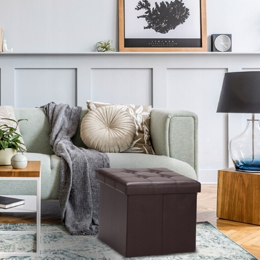 Оббивний пуф Wide Decor, коричневий