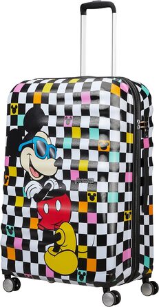 Валіза American Tourister Wavebreaker Disney Mickey Check 77 см, 96 л, багатокольорова, спінер