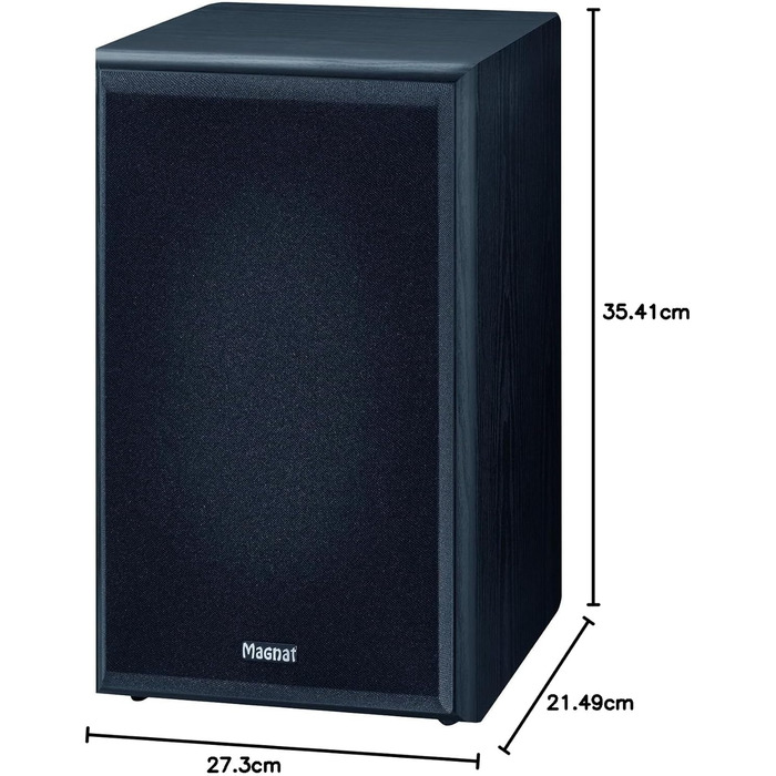 Поличні пасивні колонки Magnat Monitor Supreme 202, Hi-Fi акустична система (пара), чорні