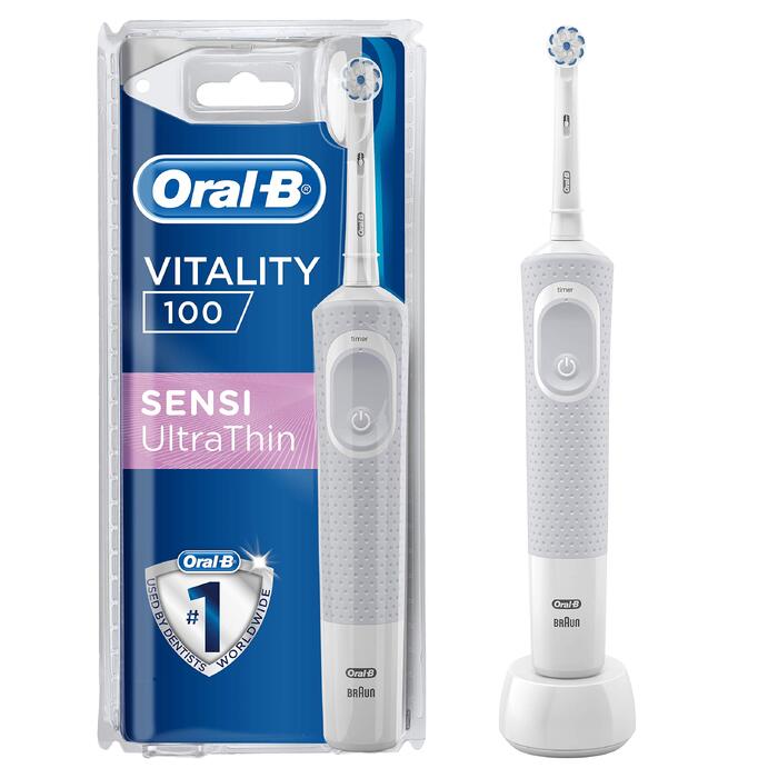 Електрична зубна щітка Oral-B Vitality 100 Sensi Ultrathin, акумуляторна