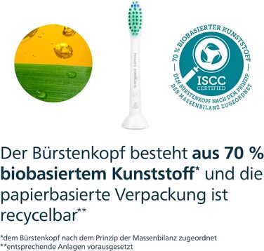 Смінні насадки для електричної зубної щітки Philips Sonicare C1 ProResults, білі, 8 шт, HX6018/87