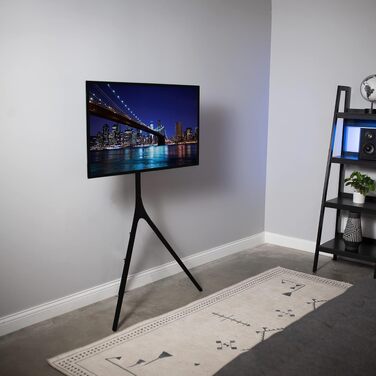 Стійка-штатив VIVO для LED-LCD телевізорів та моніторів 45-65 дюймів, регульований підлоговий тримач для ТВ з поворотним механізмом, чорний (STAND-TV65AB)