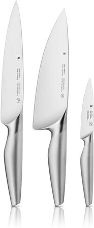 Набір кухонних ножів WMF Chef's Edition (3 предмети), ковані, зі спеціальної сталі Performance Cut у дерев'яному боксі, Made in Germany