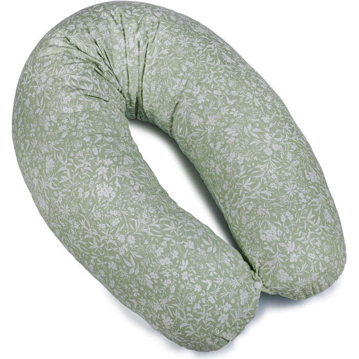 Подушка для годування та вагітних Ceba Baby Wildblumen XXL, 190 см, 100% бавовна, сертифікат OEKO-TEX