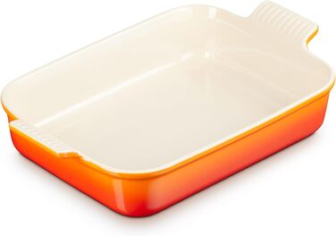 Форма для запікання Le Creuset прямокутна, 32 см, кераміка, 2.31 кг, червоний (Flint)