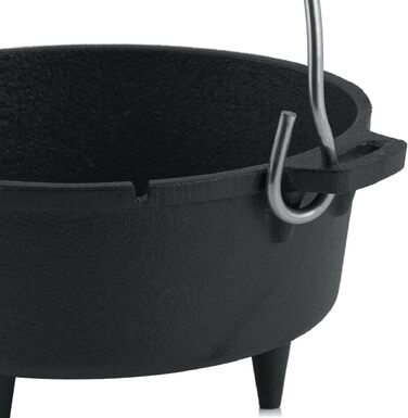 Чавунний казанок BBQ-Toro Dutch Oven Premium Serie з кришкою та ніжками, 1.8 л, попередньо обсмажений (preseasoned)
