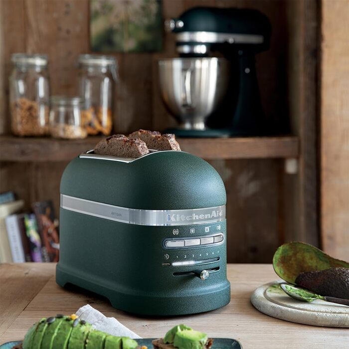 Тостер KitchenAid Artisan 2-слотовий 5KMT2204, колір Pebble Palm - Преміум якість