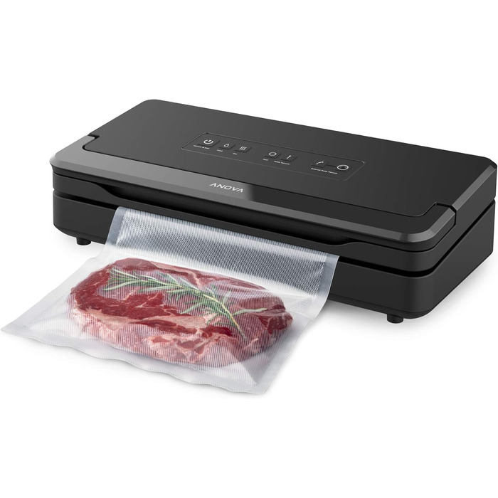 Вакуумний пакувальник Anova Precision Pro ANVS02-EU00, чорний - для свіжості продуктів та тривалого зберігання