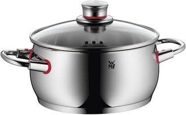 Набір каструль WMF Quality One 4 предмети, індукція, нержавіюча сталь, з кришками, без покриття, паровий отвір