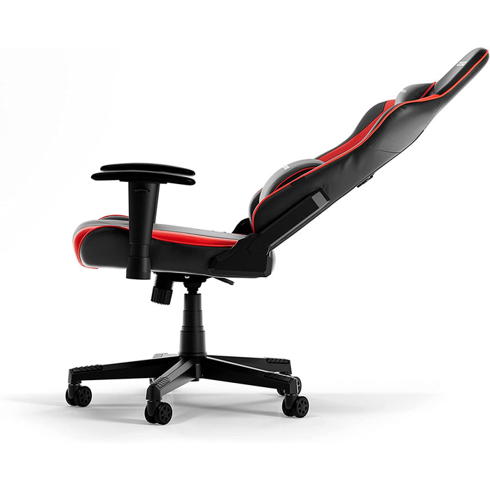 Ігрове крісло DXRacer PRINCE L, чорний та червоний, оригінальна модель, PVC шкіра