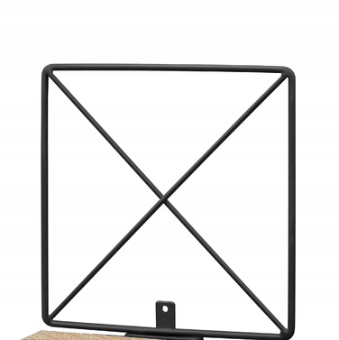 Стелаж MUFART 20 см x 127,5 см x 20 см, чорний, дуб сонома