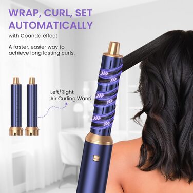Mogawave Airstyler 5-в-1 Airbrush Pro 1000W: Фен-щітка, стайлер для волосся з іонізацією та обертанням