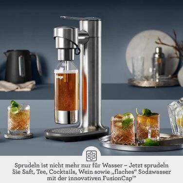 Домашній сифон для газування води Sage The InFizz Fusion, чорний (Schwarzer Noir)