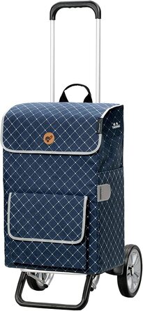 Візок для покупок ANDERSEN Alu Star Shopper Tamo, антрацит, 51 л, з рефлектором, термоізоляцією, алюмінієвий, регульована висота, знімні колеса