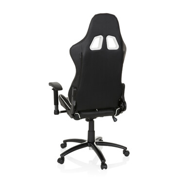 Ігрове крісло / Офісне крісло LEAGUE PRO Штучна шкіра Чорний / Білий HJH OFFICE