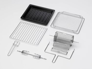 Фритюрниця CASO AirFry Chef 1700 з конвекцією, 1700 Вт, 3 рівні, температура 40-230°C, чорна, без попереднього розігріву