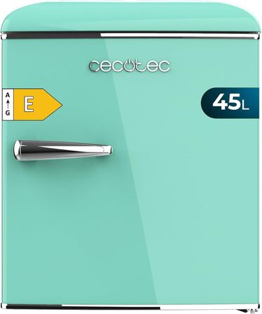 Холодильник Cecotec Bolero CoolMarket TT Origin 45L - Ретро, 45 літрів, Зелений, Клас E