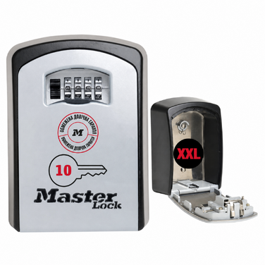 Сейф для ключів Master Lock Extra Large (XL) з настінним кріпленням для вулиці, металевий ключбокс (14.6 x 10.6 x 5.3 см)