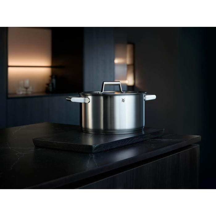 Набір каструль WMF Comfort Line Induktion 4-каструль, Cromargan, з кришкою, нержавіюча сталь, з маркуванням, для індукційних плит