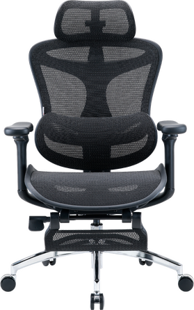 Крісло офісне з підставкою для ніг Sihoo DORO C300L Mesh Black with footrest