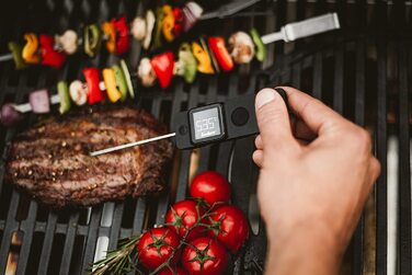 Enders® Преміум термометр для м'яса, швидке вимірювання, LCD-дисплей, LED-підсвітка, батарейковий, температура 0-300°C